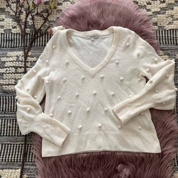 Madewell Sweaters - Madewell▪️Bobble Dashwood V Neck Sweater. Sz S